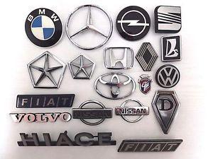 Vintage American Cars Logo - Vintage 1980-90s European Japanese American Car Emblems Badges Lot of 19