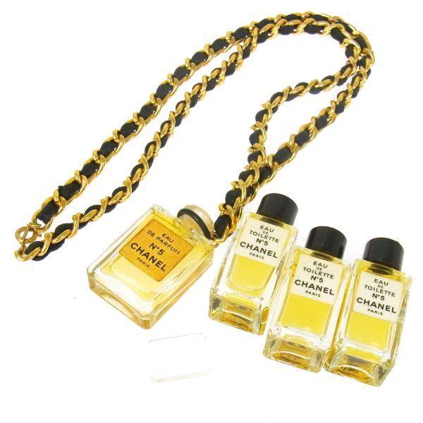 Perfume Chanel Gold Logo - Brand JFA: Authentic CHANEL Vintage CC Logos Gold Chain Perfume