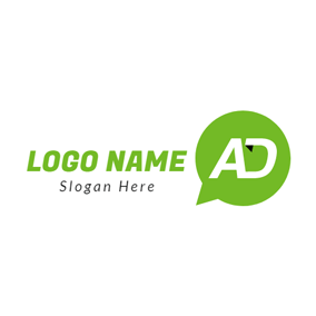 Social Media Green Logo - Free Communication Logo Designs. DesignEvo Logo Maker