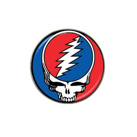 grateful dead steal face logo golf stealie marker ball logodix