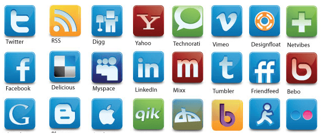 Blue Social Media Logo - Our Complete Social Media Icon Roundup - WPHUB