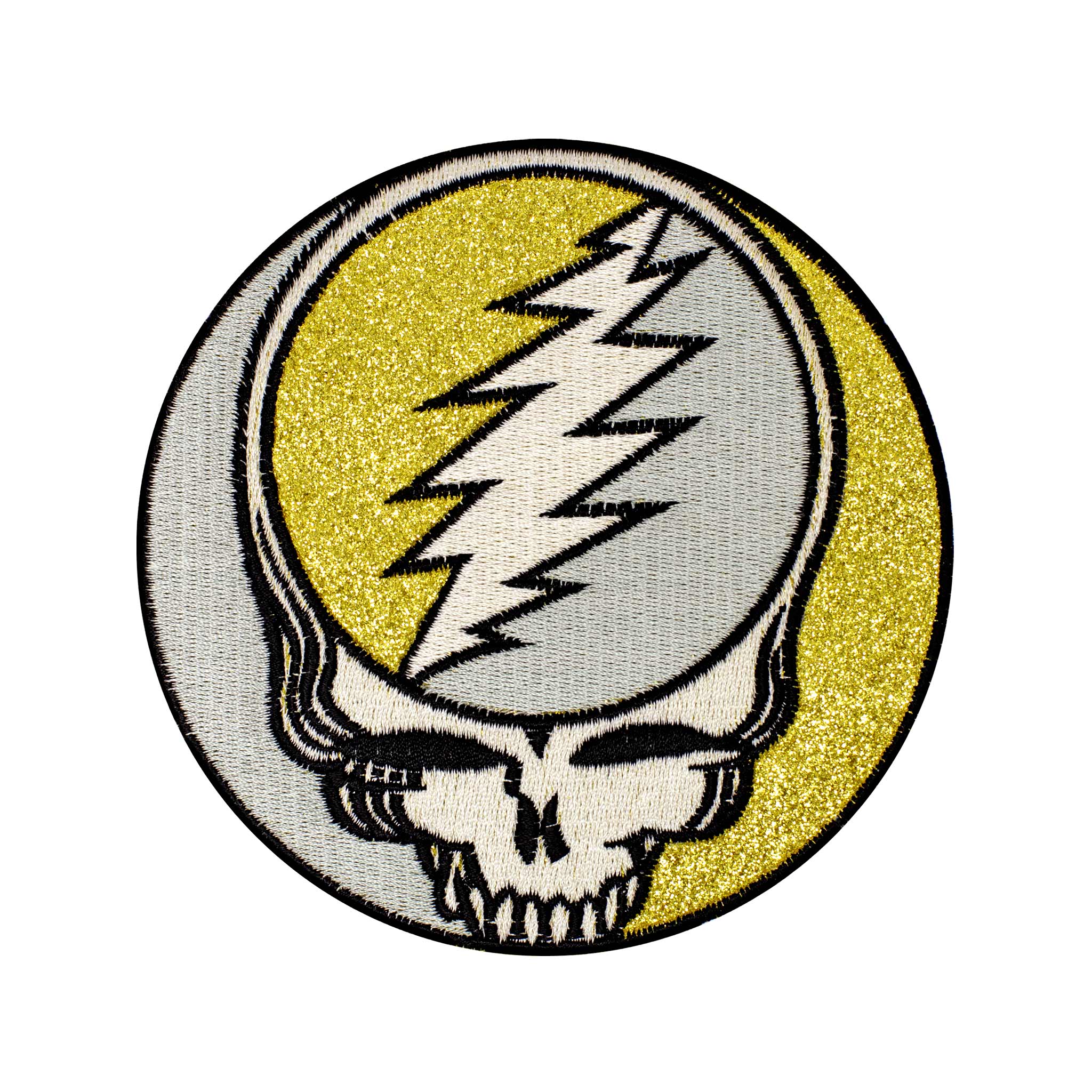 Grateful Dead Stealie Logo - HippieShop.com: Grateful Dead Golden Stealie Patch on Sale for $6.99