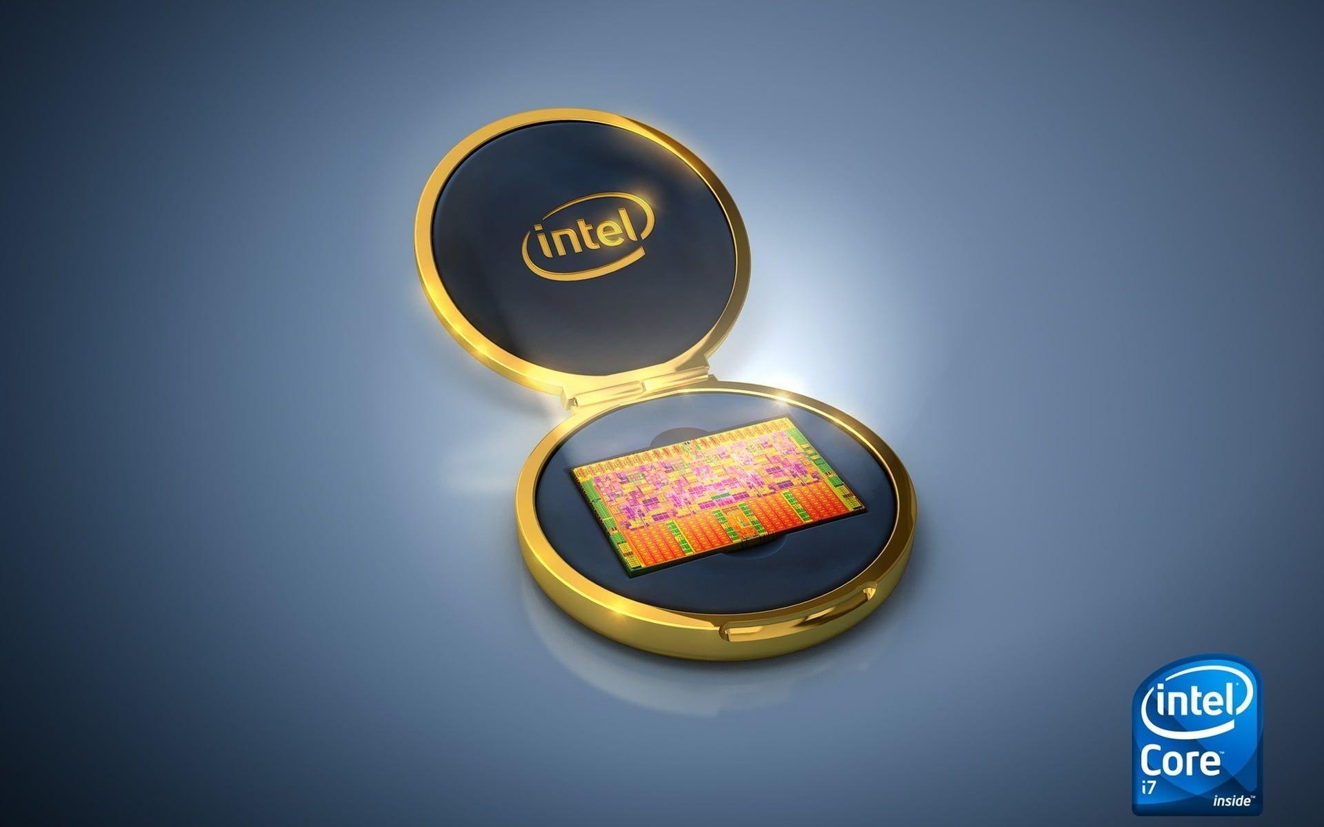 Computer Processor Logo - Intel computer processor inside the case HD wallpaper