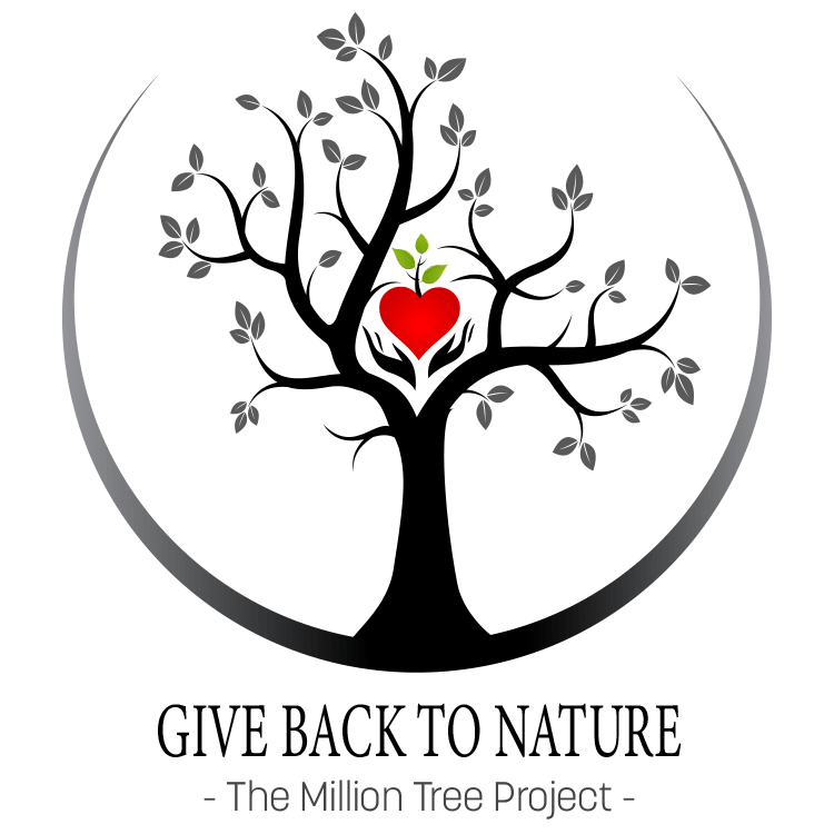 Back to Nature Logo - Plant 100 Trees - Give Back to Nature
