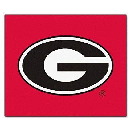 USA Georgia Logo - Amazon.com : University of Georgia Red Logo Area Rug : Sports & Outdoors