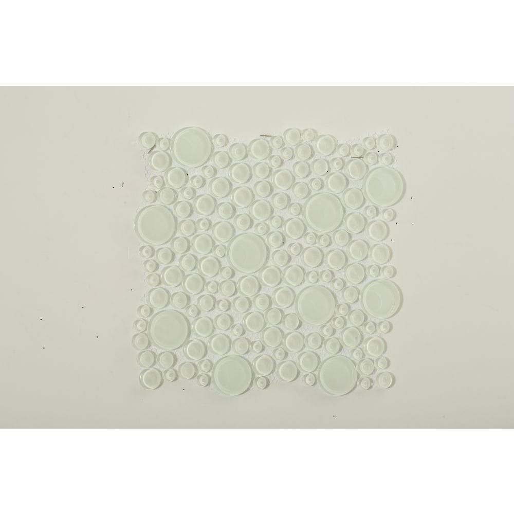 Green Rectangle With White Circles Logo - Ivy Hill Tile Contempo Bright White Circles 12 in. x 12 in. x 8 mm ...