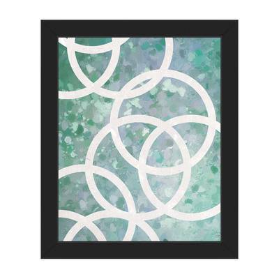 Green Rectangle With White Circles Logo - Click Wall Art White Circles Graphic Art on Wrapped Canvas in Green ...