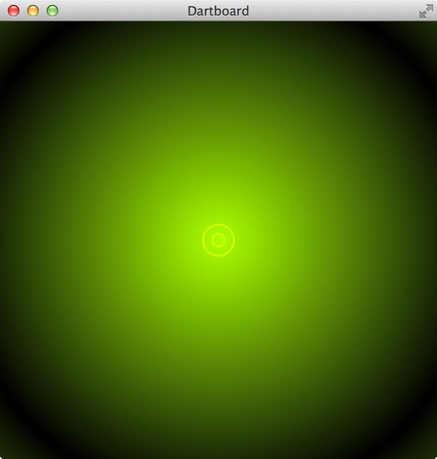 Green Rectangle With White Circles Logo - JavaFX - JavaFX - Dartboard with Shapes