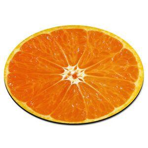 Orange Half Circle Logo - Orange Half Circle Fruit Food Funny Gift PC Computer Mouse Mat Pad ...