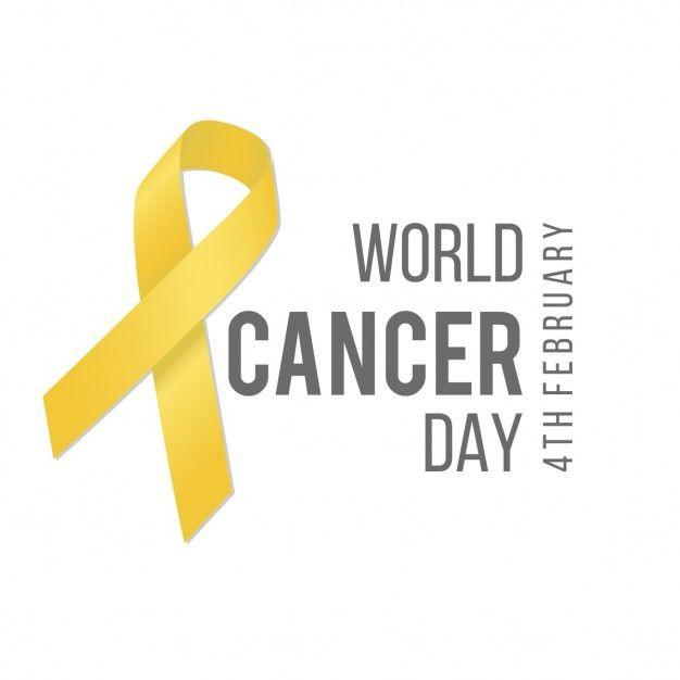 Yellow Ribbon Logo - White background with a yellow ribbon, world cancer day Vector ...