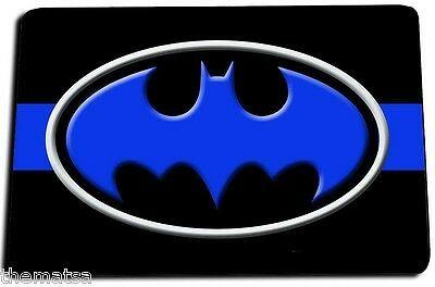 Batman Thin Blue Line Logo - BATMAN THIN BLUE Line Logo Door Mat Rug Carpet Made In Usa - $33.24 ...