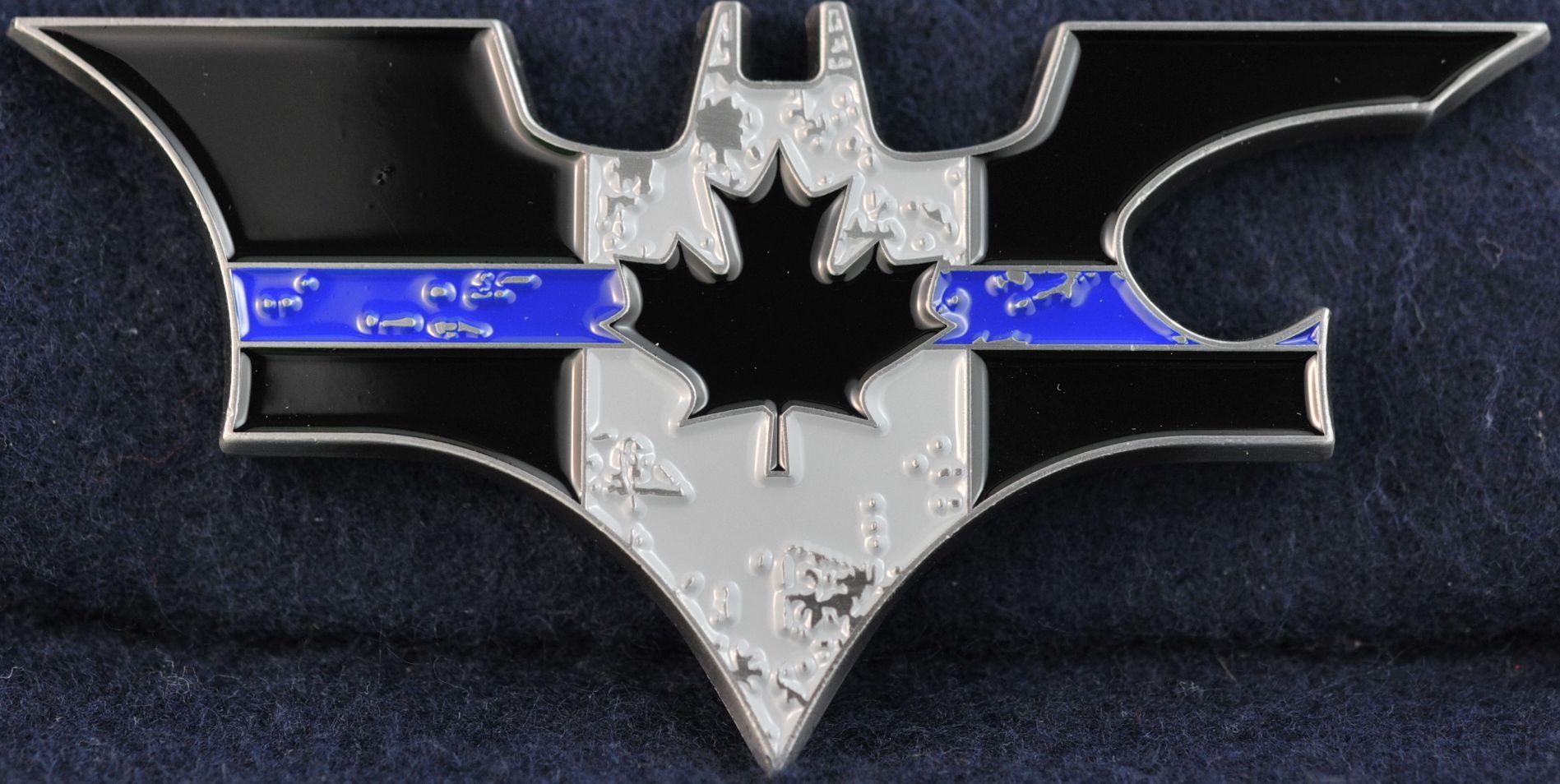 Thin Blue Batman Logo - Batman Thin Blue Line - Challengecoins.ca