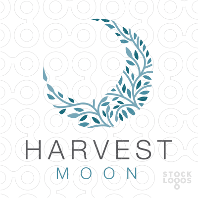 Harvest Moon Logo - floral pattern vines harvest moon | logo design | Logo design, Logos ...