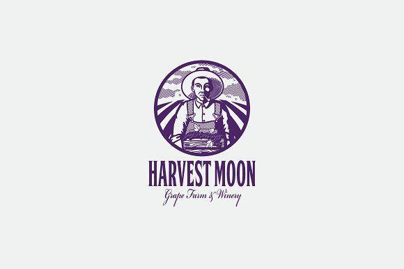 Harvest Moon Logo - Harvest Moon Logo Template Logo Templates Creative Market