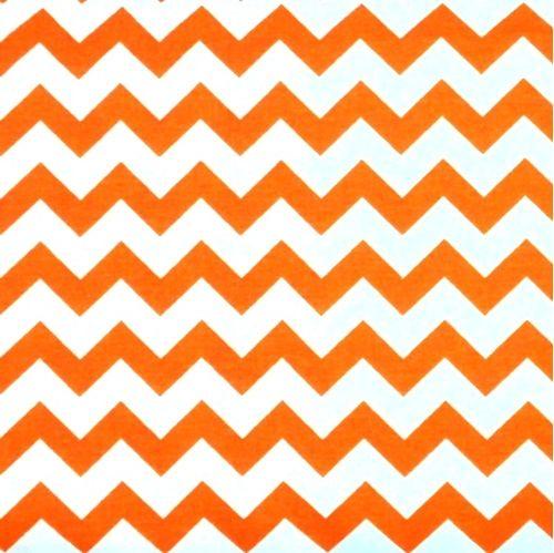 Orange Chevron Logo - Cotton Fabric - Pattern Fabric - Orange Chevron on White - 4my3boyz ...