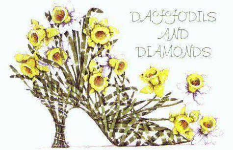 Flower and Diamonds Logo - daffodils and diamonds logo