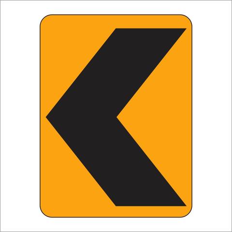 Orange Chevron Logo - W1-8 CHEVRON SIGN – Main Street Signs, Athaco Inc.