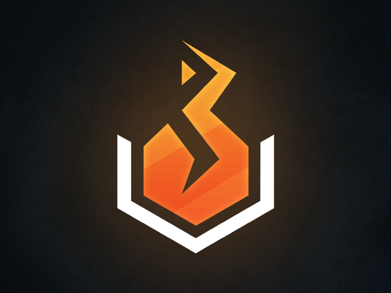 The Flame Logo - Cubic Flame Logo Design