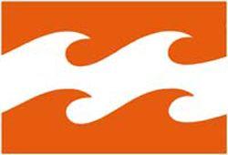 Orange Wave Logo - Billabong Wave Logo Sticker - Orange For Sale at Surfboards.com (194402)