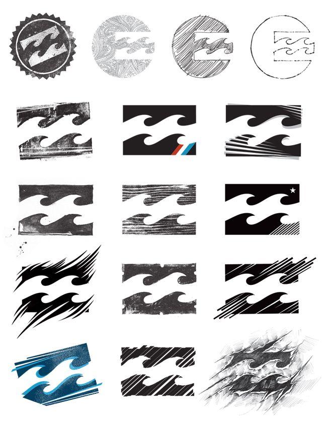 Billabong Wave Logo - Billabong / Logos / Typography - Ryan Milner Illustration Design