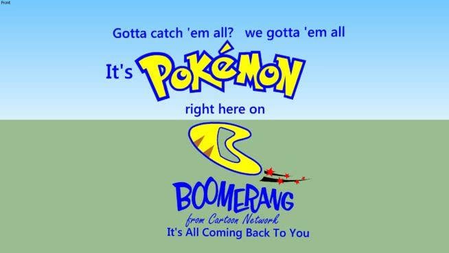 Boomerang Cartoon Network Logo - Pokemon Promo For Boomerang From Cartoon NetworkD Warehouse