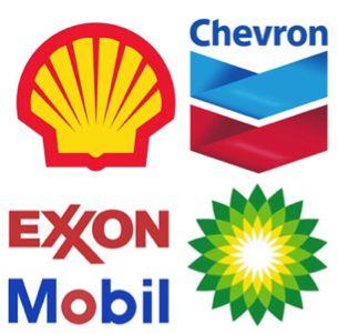 Orange Chevron Logo - Shell, Chevron, Exxon Mobil, and BP logos, respectively. | Flickr