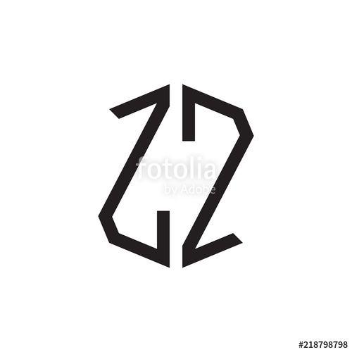With Two Zz Logo - Two Letter ZZ Octagon Logo Stock Image And Royalty Free Vector
