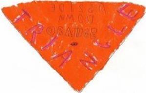 Orange Upside Down Triangle Logo - UPSIDE DOWN ORANGE TRIANGLE Trademark of Thomas Scott Jackson Serial