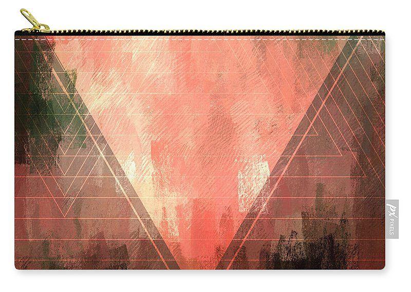 Orange Upside Down Triangle Logo - Abstract Pink Upside-down Triangle Carry-all Pouch for Sale by ...