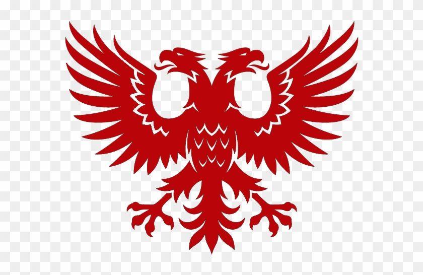 Red Double Headed Eagle Logo - Two Headed Eagle Logo Transparent PNG Clipart Image Download