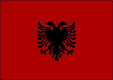 Red Double Headed Eagle Logo - Flag of Albania | Britannica.com