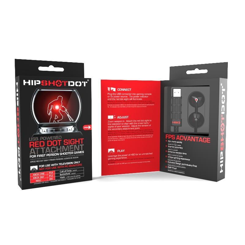Square in a Red F Logo - Red Dot Aim Assist - Two Copies Of Our HipShotDot Gaming Assist ...
