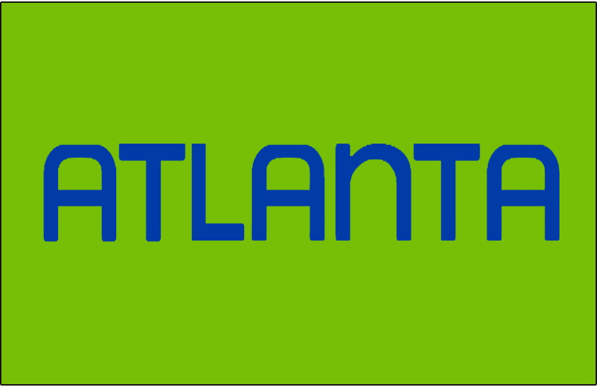 Lime Green and Blue Logo - Atlanta Hawks Jersey Logo - National Basketball Association (NBA ...
