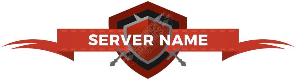 Red Server Logo - Minecraft Factions Logo Template - 