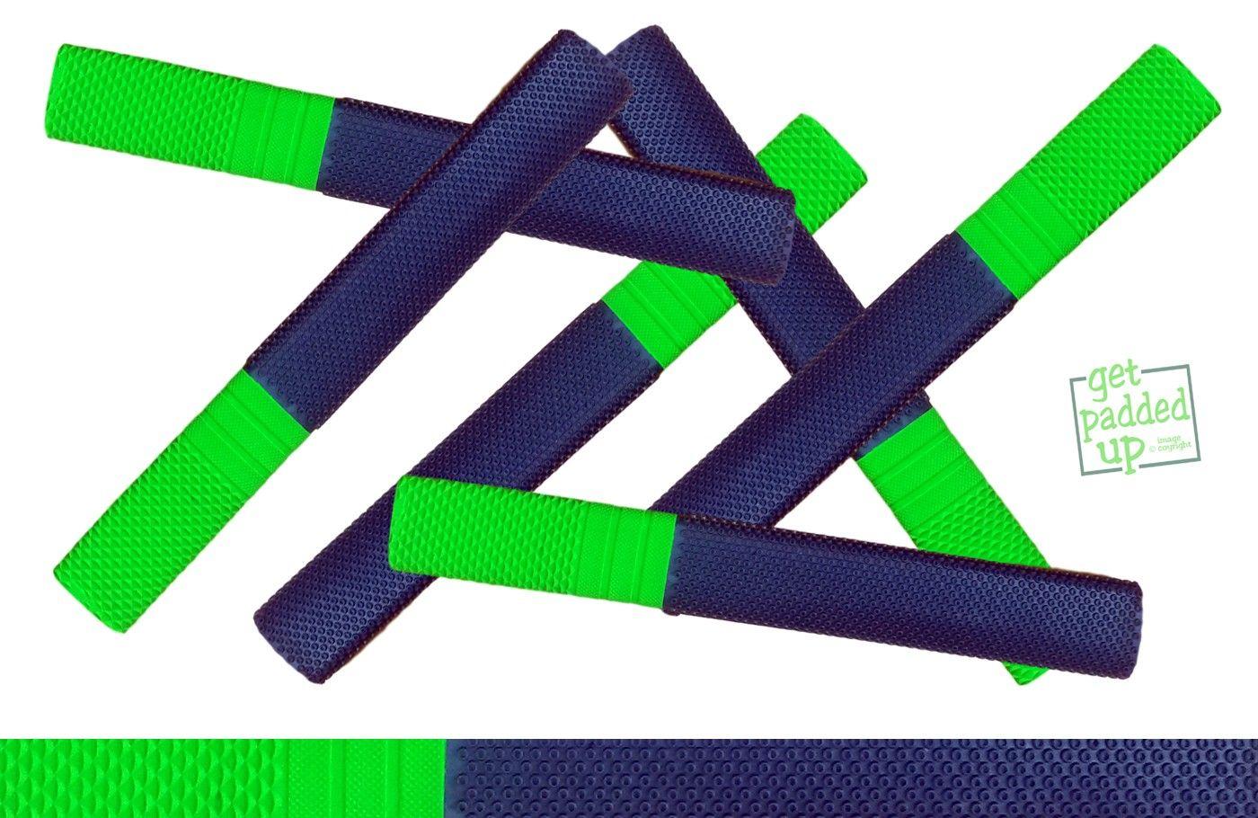 Lime Green and Blue Logo - getpaddeup `Trio` Octopus, Bands, Scale Cricket Bat Grip in Navy ...