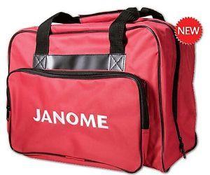 Janome Logo - Janome Sewing Machine Tote Bag in Red with Janome Logo