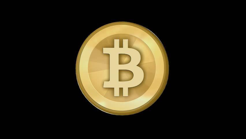 Gold Bitcoin Logo - Rotation of Gold Bitcoin Coin, virtual Stok Video (%100 Telifsiz) 20218687