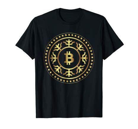 Gold Bitcoin Logo - Gold Bitcoin Logo T Shirt: Clothing