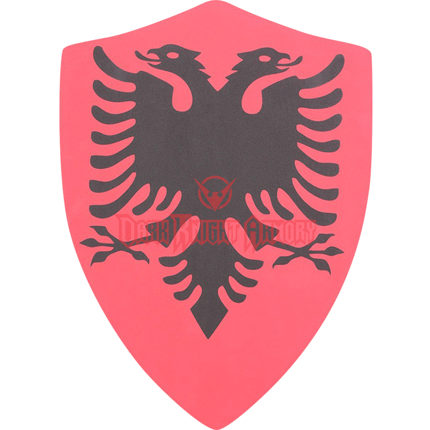 Red Double Headed Eagle Logo - Double Headed Eagle LARP Heater Shield G SH08 From Dark Knight
