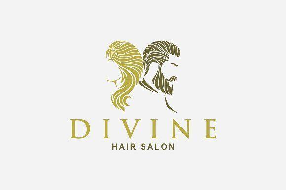 Salon Logo - Hair Salon Logo by A.R STUDIO on @creativemarket | Digital Artwork ...