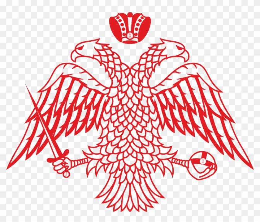 Red Double Headed Eagle Logo - Byzantine Empire Byzantium Double Headed Eagle Symbol Of