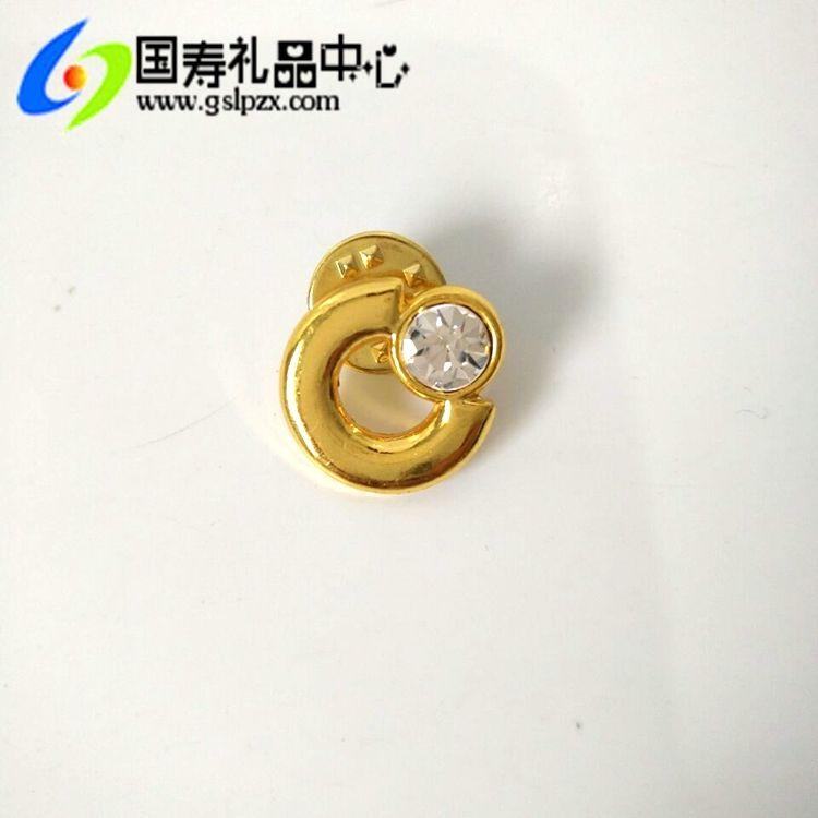 Diamond China Logo - USD 4.37 China Life Insurance Company emblem badge gold thickened