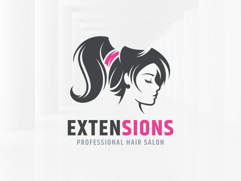 Hair Salon Logo - Extensions Hair Salon Logo