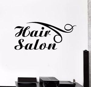 Hair Salon Logo - Vinyl Wall Decal Hair Salon Logo Hairdresser Barber Shop Stickers
