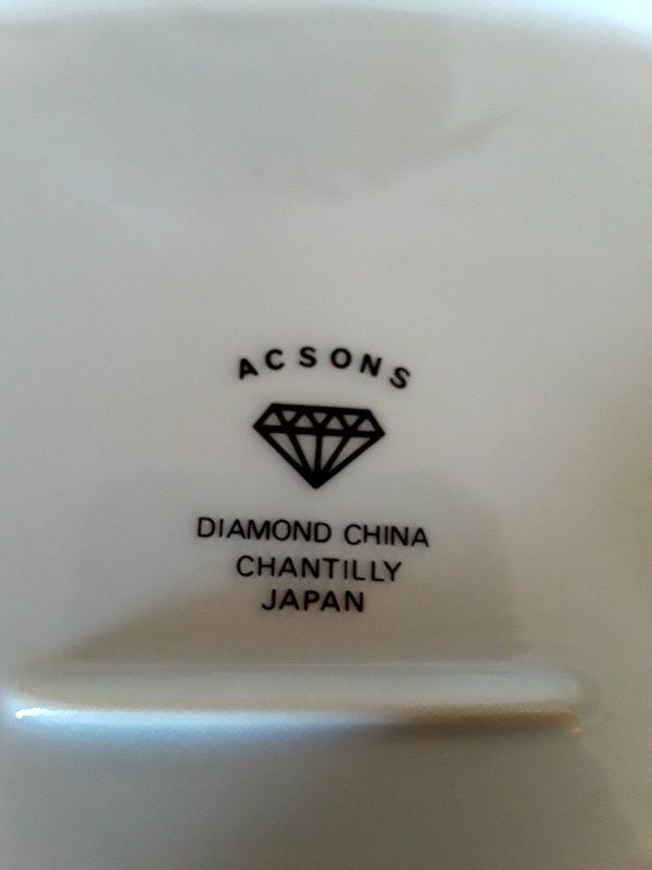 Diamond China Logo - ACSONS Diamond China 12 Oval Serving Platters and 5 Dinner Plates