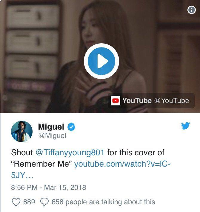 Tiffany Singer Logo - Remember Me' singer Miguel gives a shout out to Tiffany | Girls ...