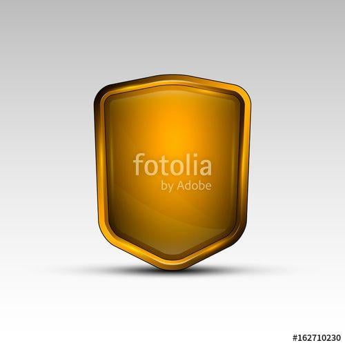 Empty Shield Logo - Empty Orange Shield Emblem Stock Image And Royalty Free Vector
