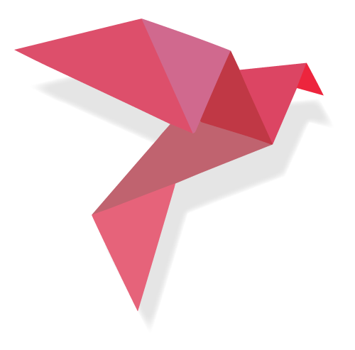 Dove in Triangle Logo - Red Dove Design – Creativity Meets Design