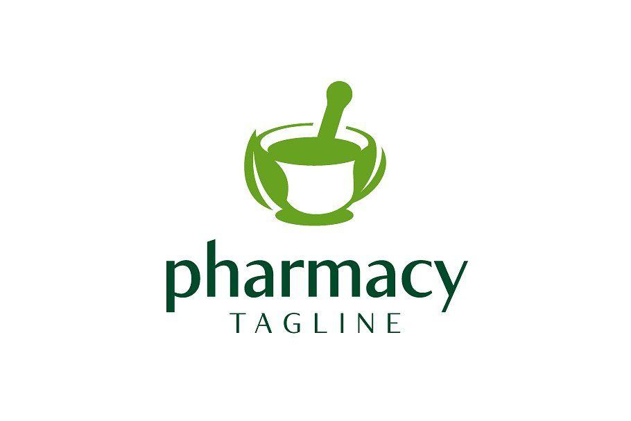 Pharmacy Logo - Natural Pharmacy Logo Template ~ Logo Templates ~ Creative Market
