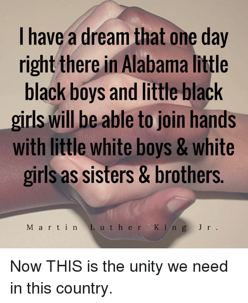 Little Black and White Alabama Logo - Have a Dream That One Day Right There in Alabama Little Black Boys ...